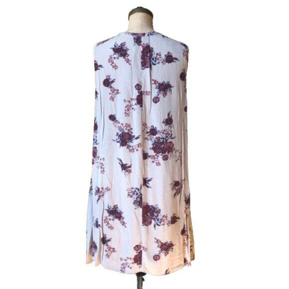 Free People Tree Swing Tunic Top Trapeze Floral Dress Size M - Picture 4 of 16